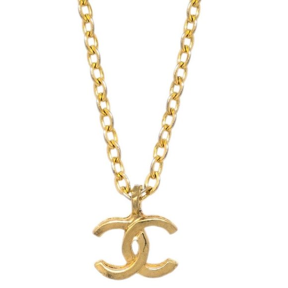 Chanel Gold Mini CC Pendant Necklace - Picture 1 of 4